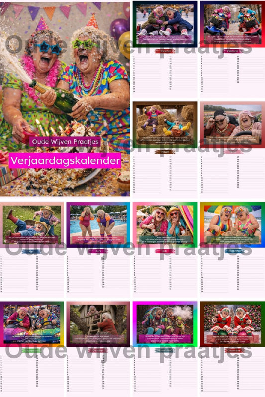 Oude Wijven Praatjes Verjaardagskalender