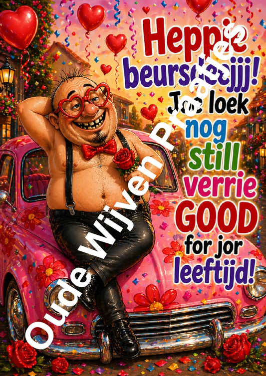 Digitale Humoristische Wenskaarten 50 stuks