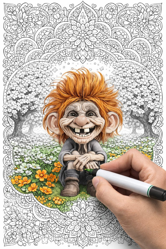 Oude wijven kleurplaten voor volwassenen DIGITAAL